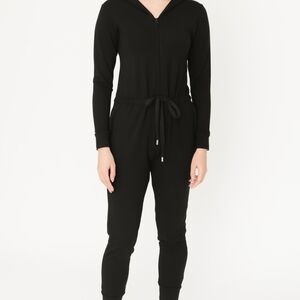 Smash+Tess Elegant Black Hooded Romper Size US XS